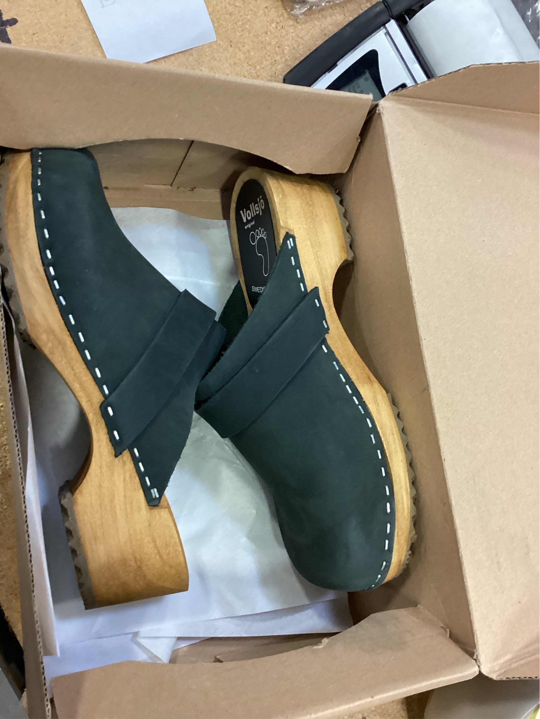 Drewniaki Chodaki Klapki Skórzane Vollsjo women’s 7