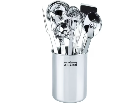 All-Clad Stainless Steel Kitchen Utensil Set, 8 pcs