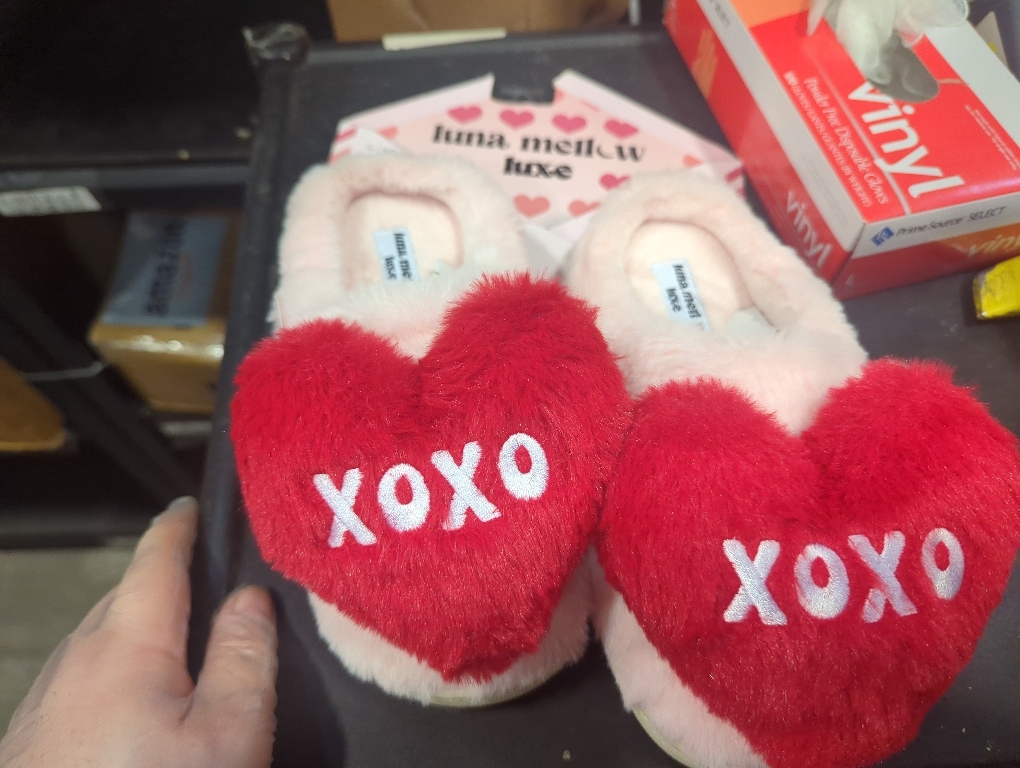 Size S 5/6 Color Pink Women's Cartoon Slippers with Memory Foam, Soft Plush, Warm, and Non-Slip for Home