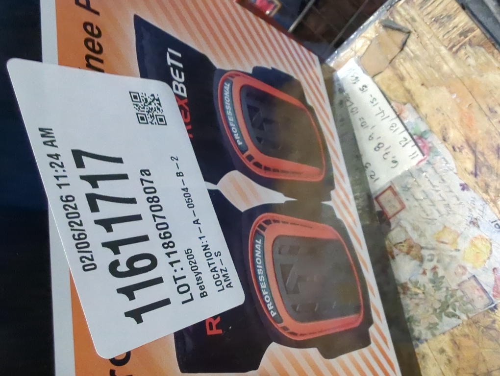 REXBETI Knee Pads for Work, Construction Knee Pads for Men, Heavy Duty Comfortable Anti-slip Foam Gel Knee Pads for Gardening Flooring and Cleaning, Strong Stretchable Straps, Orange