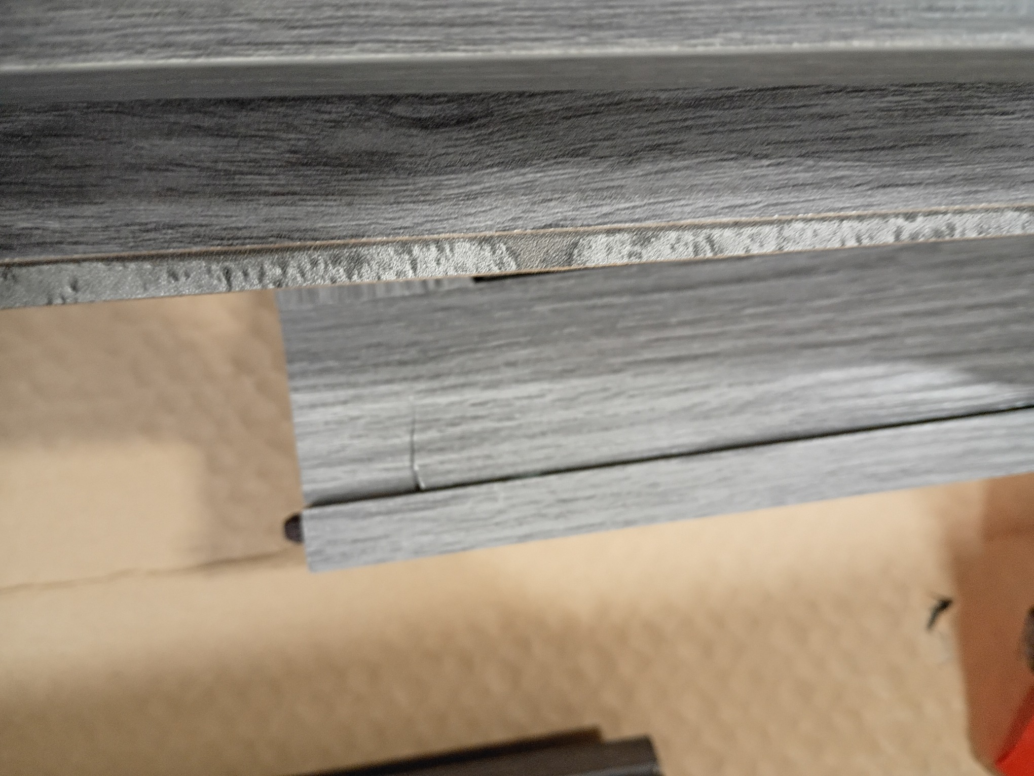 Style Selections 48-in W Iron Oak Infrared Quartz Electric Fireplace (littles damaged; see the pictures)