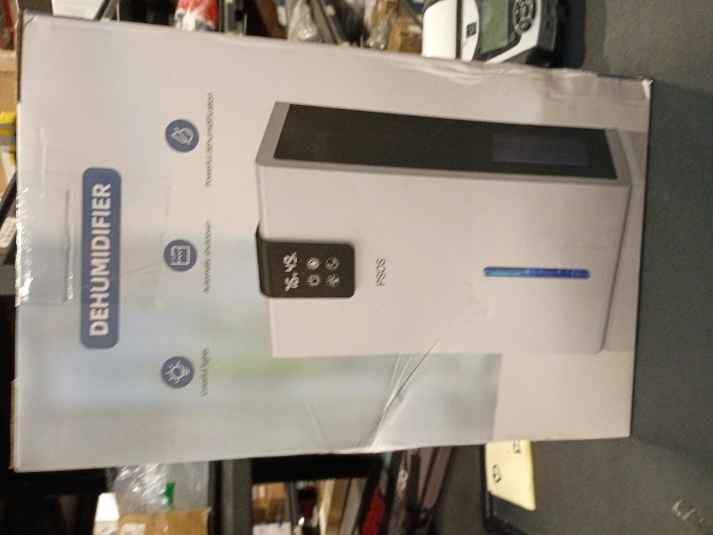 Dehumidifier, Dehumidifiers for Home, 98 OZ Water Tank, (1000 sq.ft) Quiet Dehumidifier for Basement Bathroom Bedroom with Humidity Display, Auto Shut Off, Relaxing 7 Color Ambient Light(White)