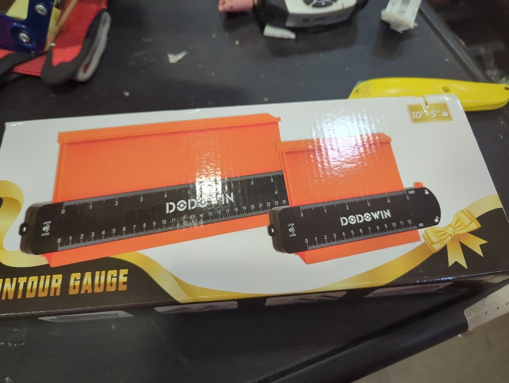 dodowin Contour Gauge Tool, Gifts for Him Men Adults Birthday Dad Husband, Super Gauge Shape Outline Tool for Woodworking, Flooring Measure Tools, Anniversary/Boyfriend Gifts