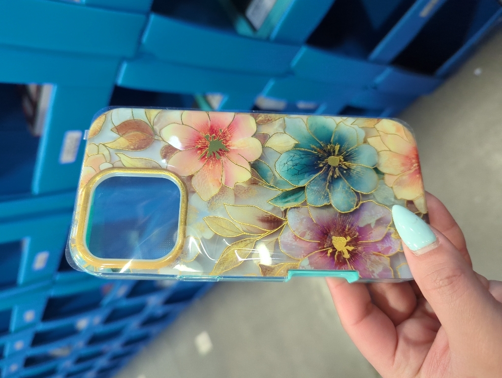 Cute Flower Case for iPhone 16 Pro Max 6.9 inch Built with Screen Protector, Lightweight and Stylish Full Body Shockproof Protective Rugged TPU Case for Women/Girls-Golden Peony Flower