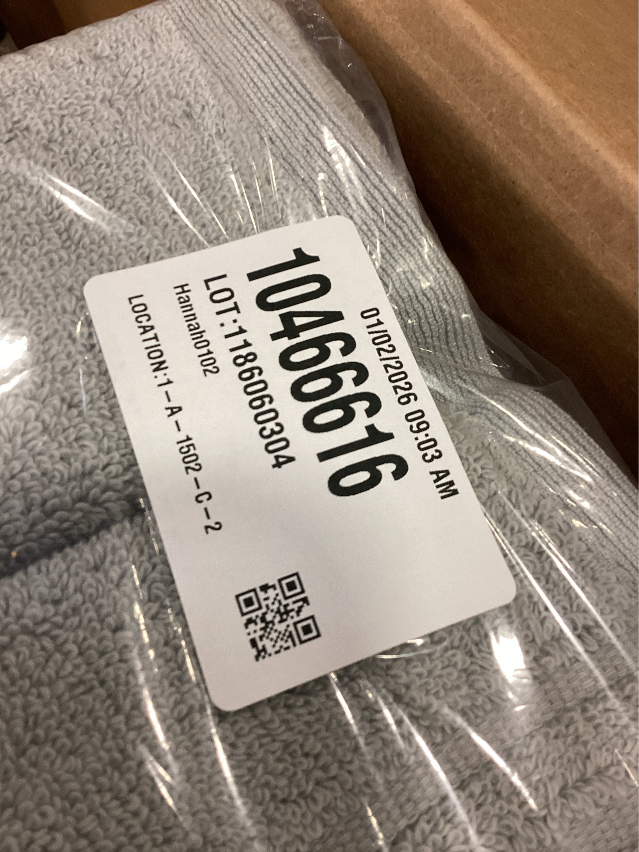 Haven Organic Cotton Terry Bath Towel in Harbor Mist Grey 3 pack