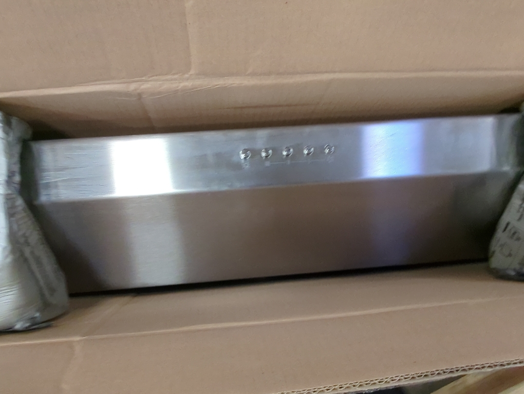 Broan-NuTone BCSQ130SS Three-Speed Glacier Under-Cabinet Range Hood with LED Lights ADA Capable, 1.5 Sones, 375 Max Blower CFM, 30-Inch, Stainless Steel