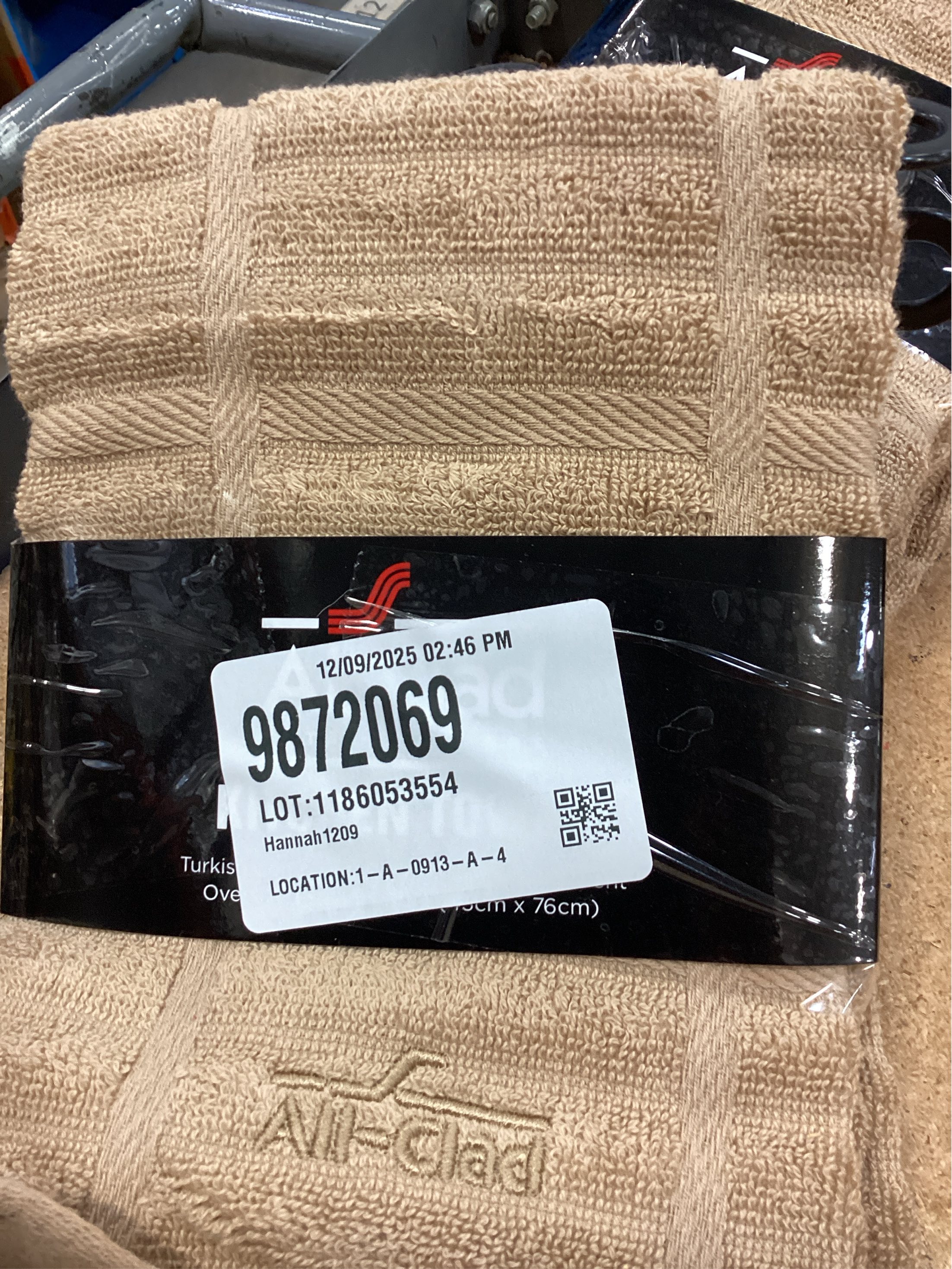 All-Clad Solid Kitchen Towel: Highly Absorbent, Super Soft Long Lasting - 100% Cotton, 17x30 Tea Towel for Cleaning & Drying Dishes, Pans, Glassware, or Countertops, (1-Pack), Cappuccino