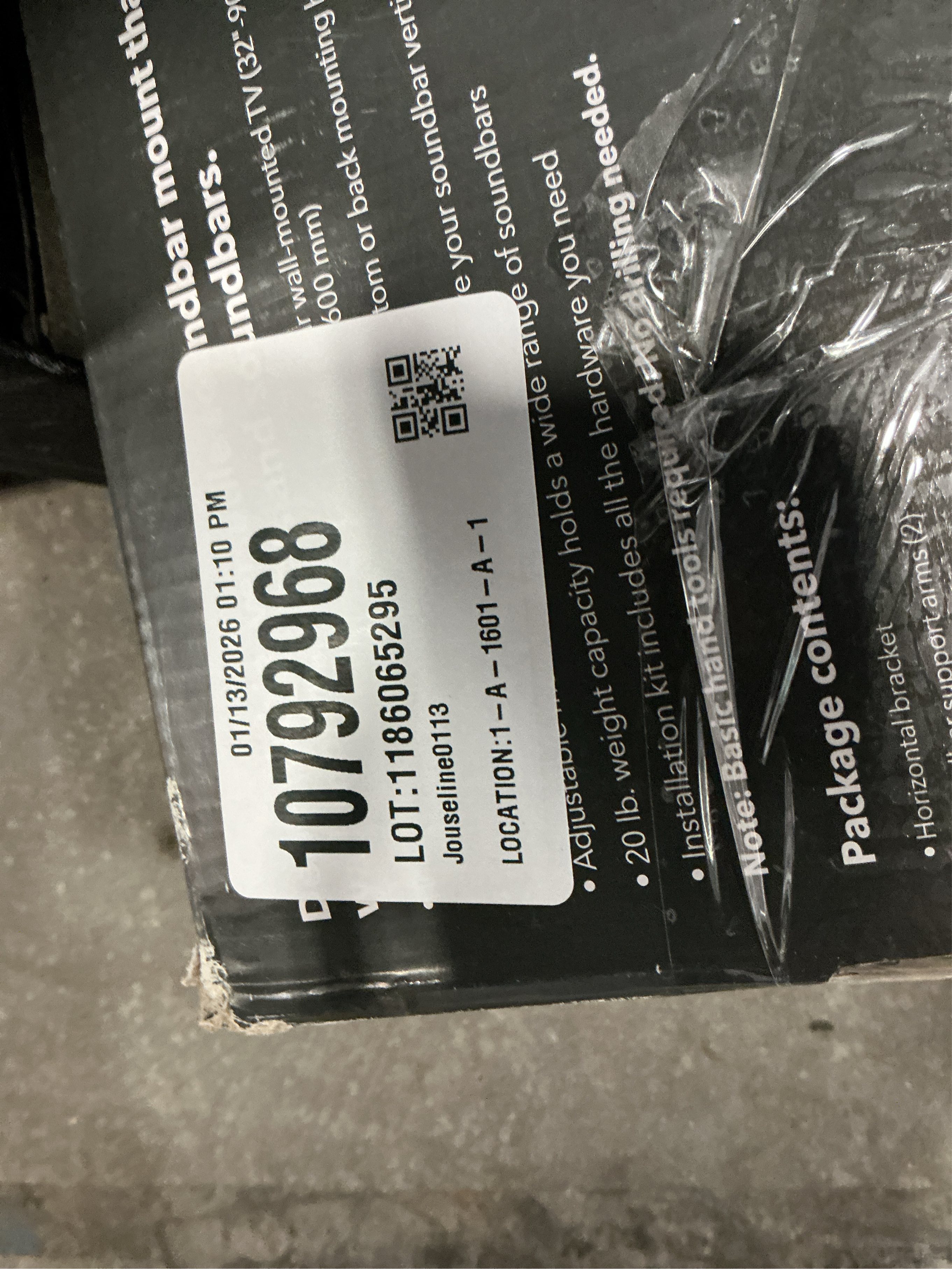 Rocketfish™ - RF-SBM102 - Universal Soundbar Mounting System - Black