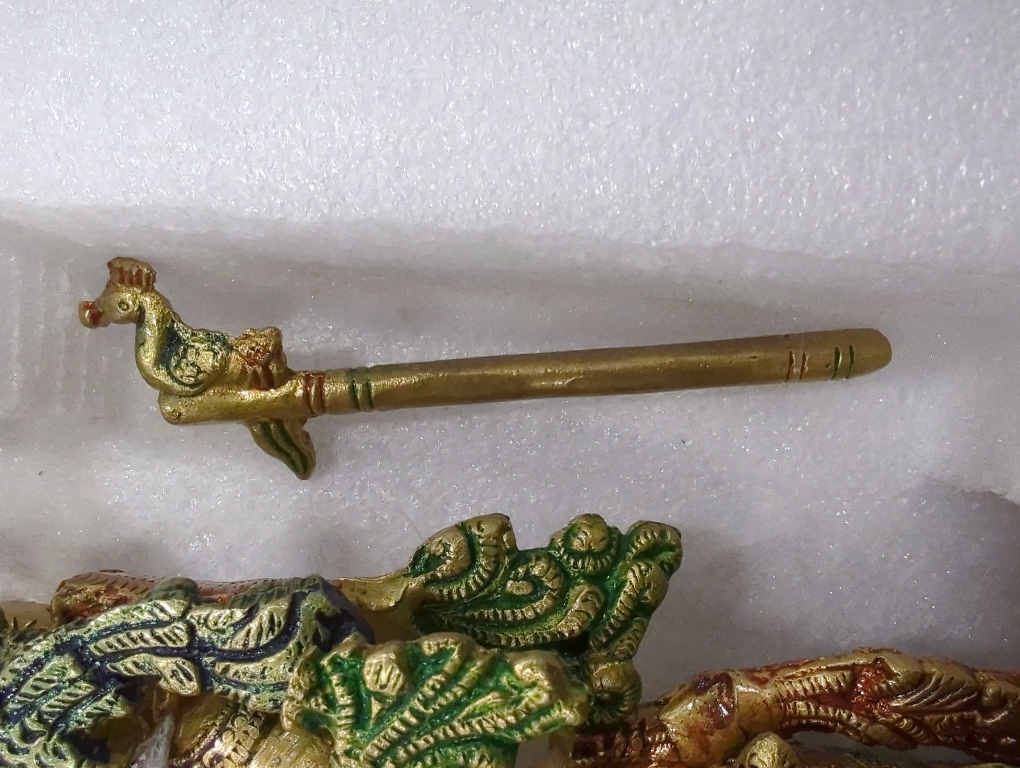 Esplanade - Lord Krishna Kishan Gopal Murti Idol Statue Sculpture - Brass  - Multicolor