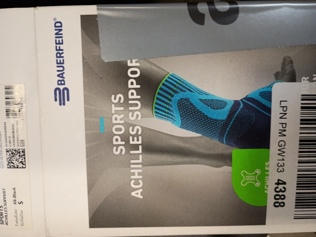Bauerfeind Sports Achilles Support - Relieves the achilles tendon while running, jumping, and moving - Rivera, Small