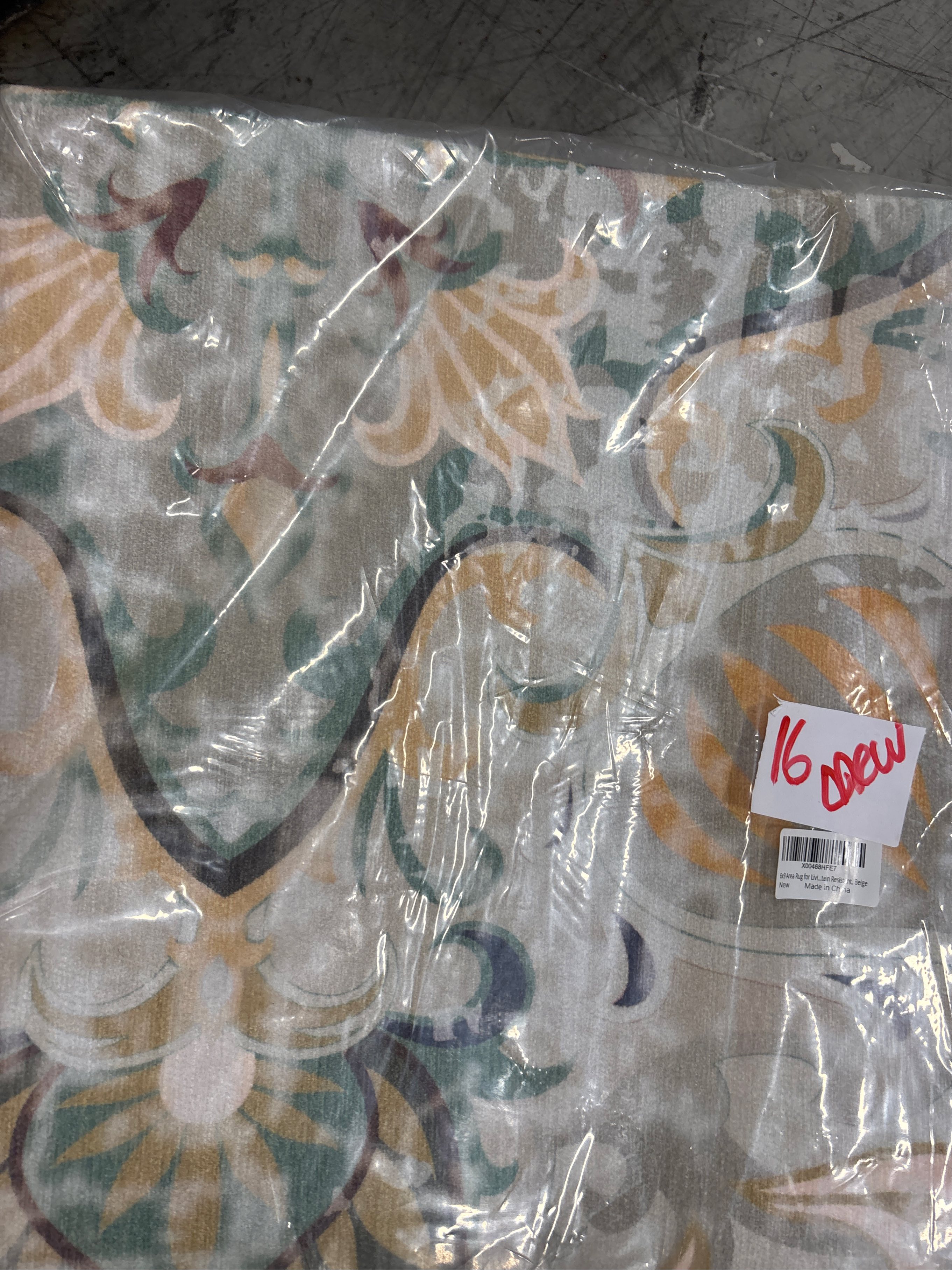 NORTHERN BROTHERS Washable Rug 6x9 - Area Rugs for Living Room Stain Resistant Non-Slip Backing Rugs for Bedroom, Low-Pile Vintage Large Area Rug