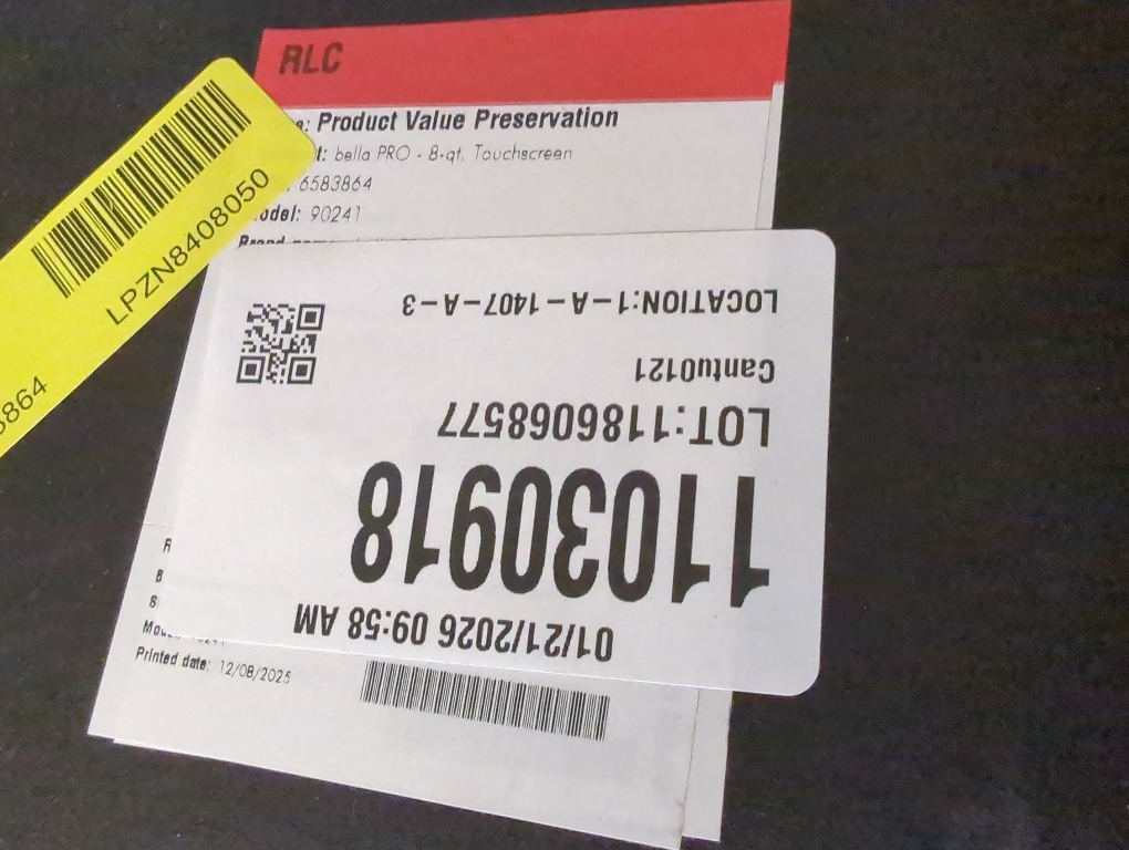 bella PRO - 8-qt. Touchscreen Air Fryer with Divided Basket - Matte Black