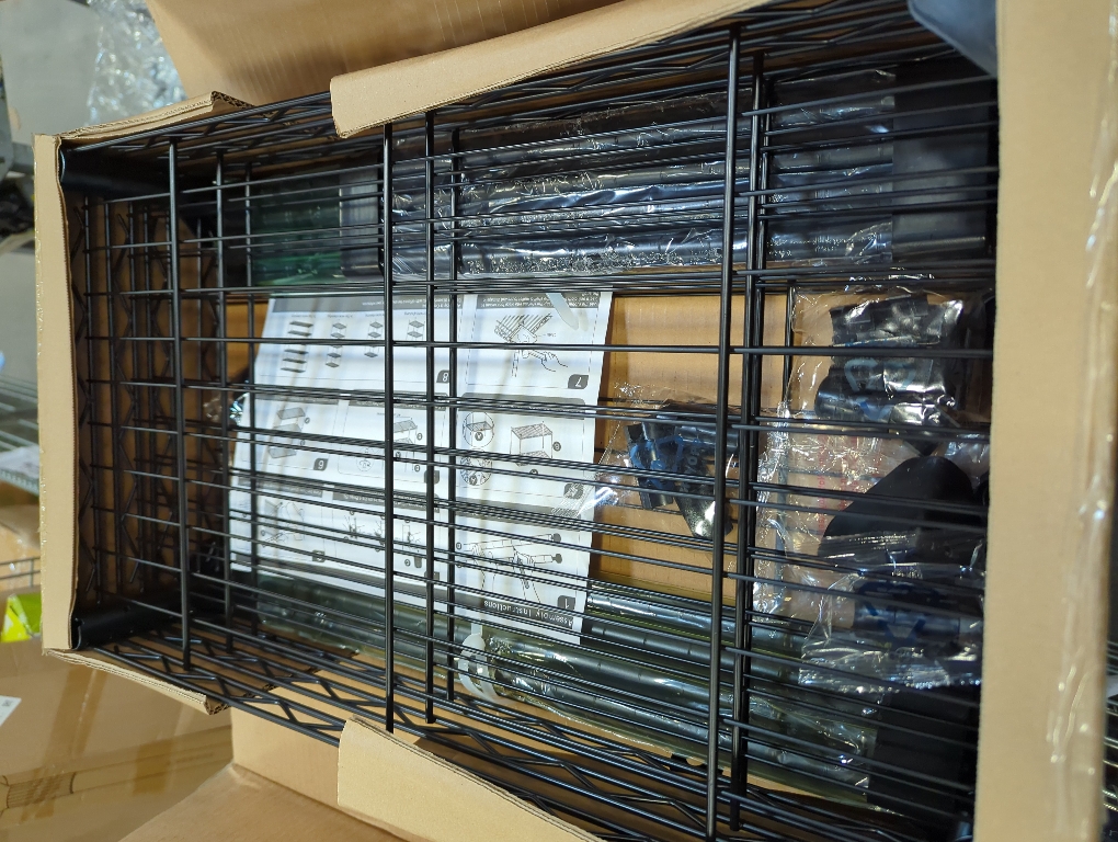 1000 lbs Storage Shelving Steel Heavy Duty 4-Tier Utility Shelving Unit Steel Organizer Wire Rack for Home,Kitchen,Office,Black (13.7 D x 23.6 W x 53.4 H)