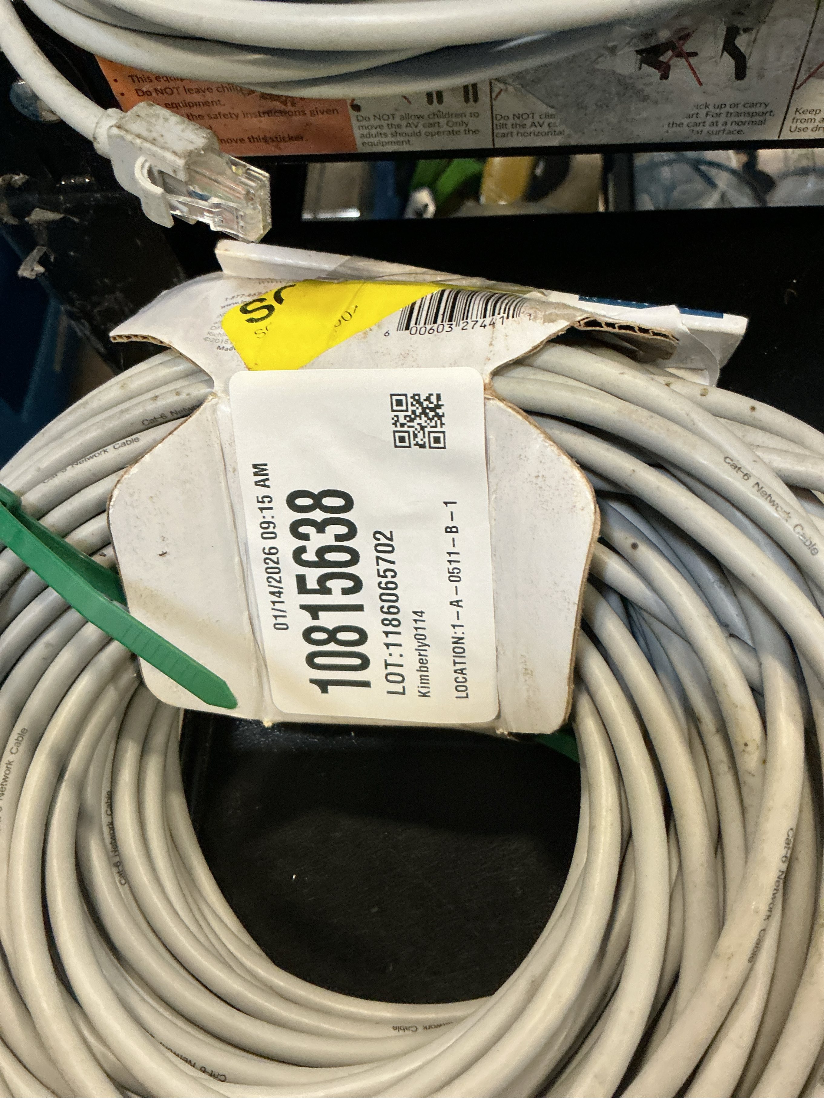 Insignia™ - 150' Cat-6 Ethernet Cable - Gray