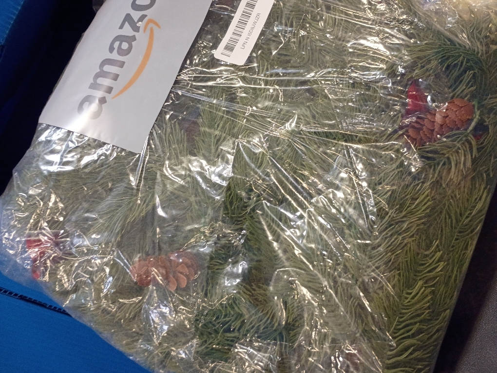 Extra Thick&Lush-6 Ft by 10 Inch Real Touch Norfolk Pine Garland,Christmas Garland Artificial Realistic Soft Thickness Greenery Pine Cypress Pinecones Garlands for Mantle Fireplace Home Indoor Outdoor