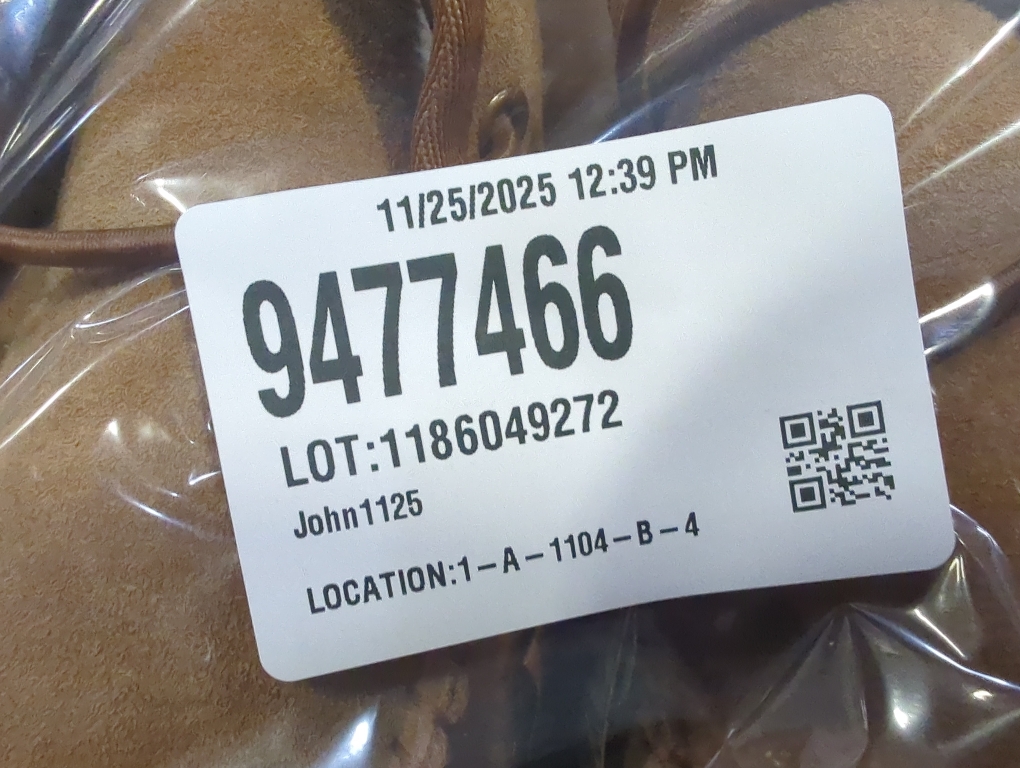 size 11 Color brown fur lined  Men's Moccasin Slippers