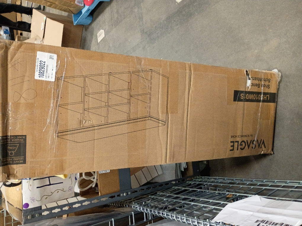 Shoe Bench with Cushion, Wood Shoe Storage Bench for Entryway with 10 Cubbies & Adjustable Shelves, Shoe Organizer Cubby Entry Bench Padded Bench Storage for Living Room, Hallway, Closet, Black