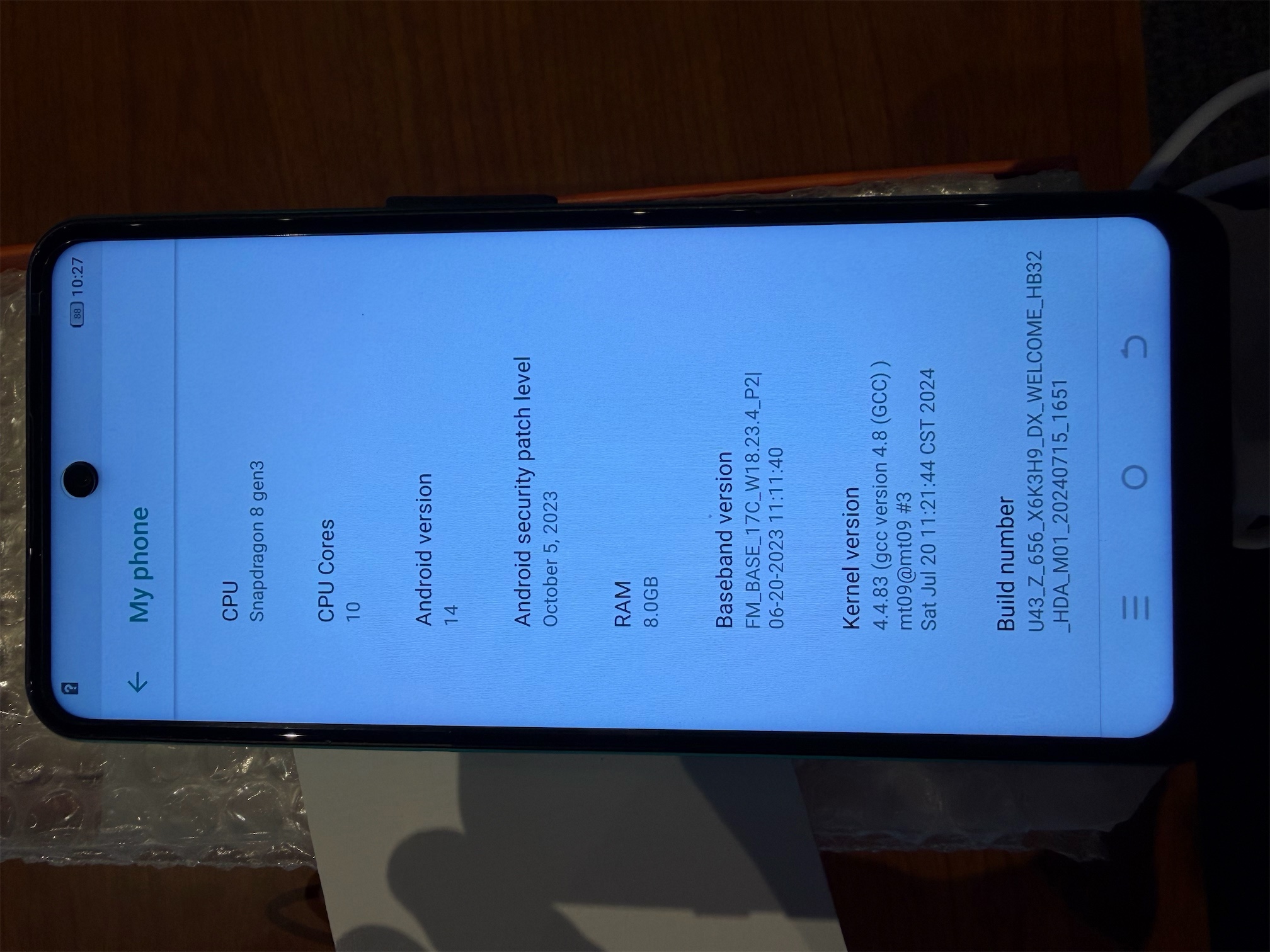 Povo 6 Pro Android Phone (Green)