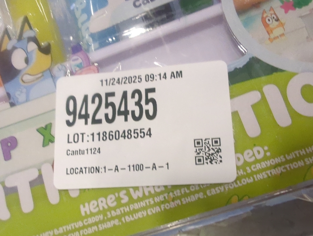 Bluey Bath Creations, 9-Piece Bluey Activity Set, Fun Bluey Bath Toys, Includes Washable Bath Paints, Bath Crayons, Bath Toy Storage, Bath Paint for Toddlers 1-3, Fun Bluey Gifts, Toddler Art Supplies
