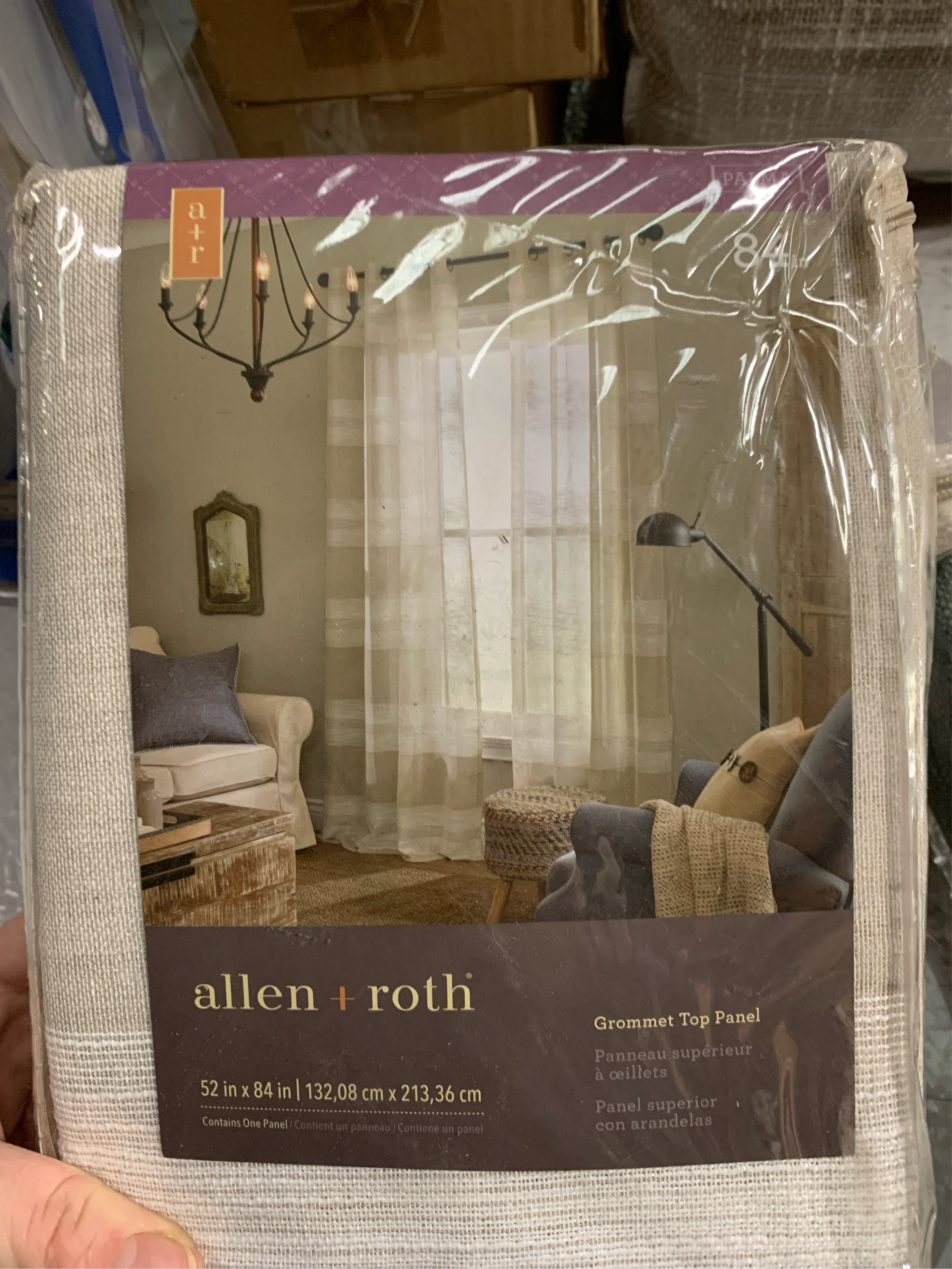 allen + roth Tan Curtain Panel