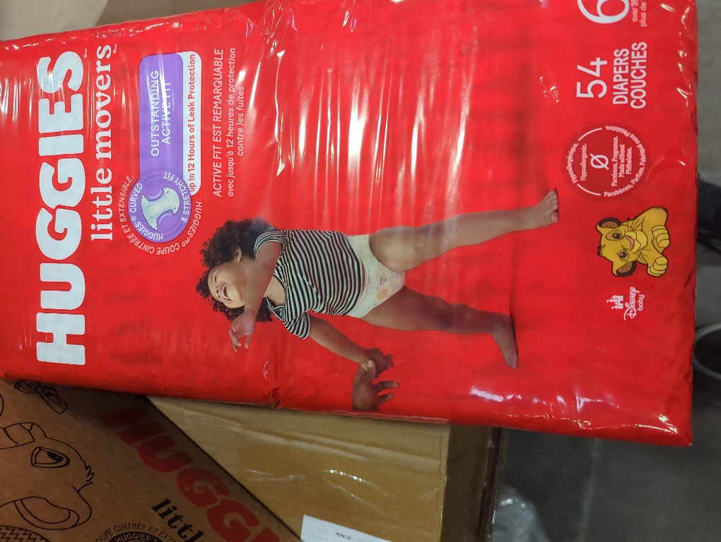 Huggies Size 6 Diapers, Little Movers Baby Diapers, Size 6 56 Count