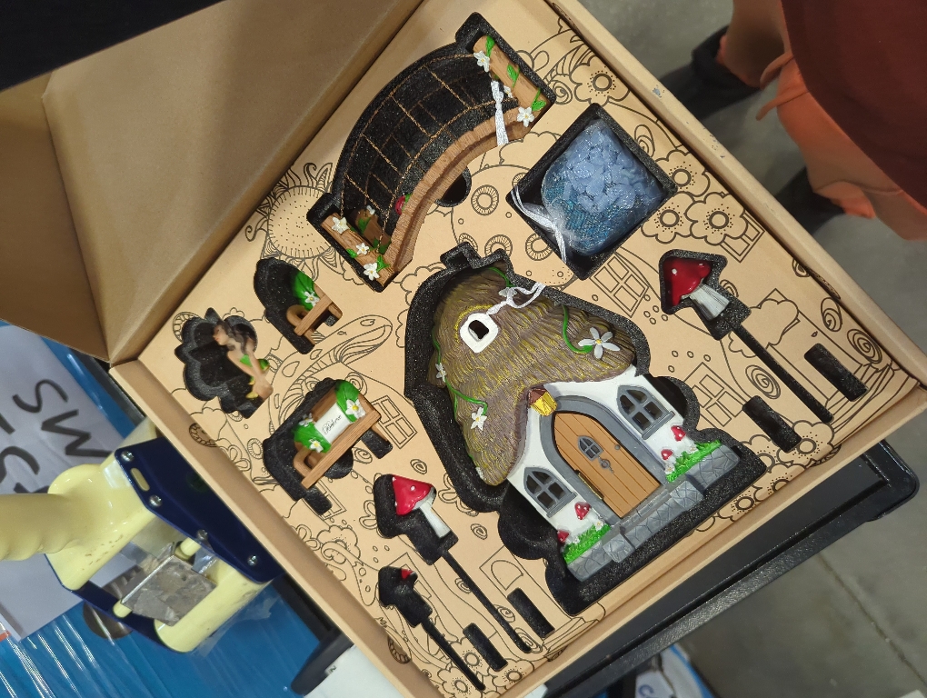 WILD PIXY Fairy Garden Kit - 13 Piece Glow in The Dark Fairy Garden Accessories, 7.1 Outdoor Fairy House with Opening Door and Solar LED Light, Garden Door for Trees, Stones, Indoor/Outdoor Décor