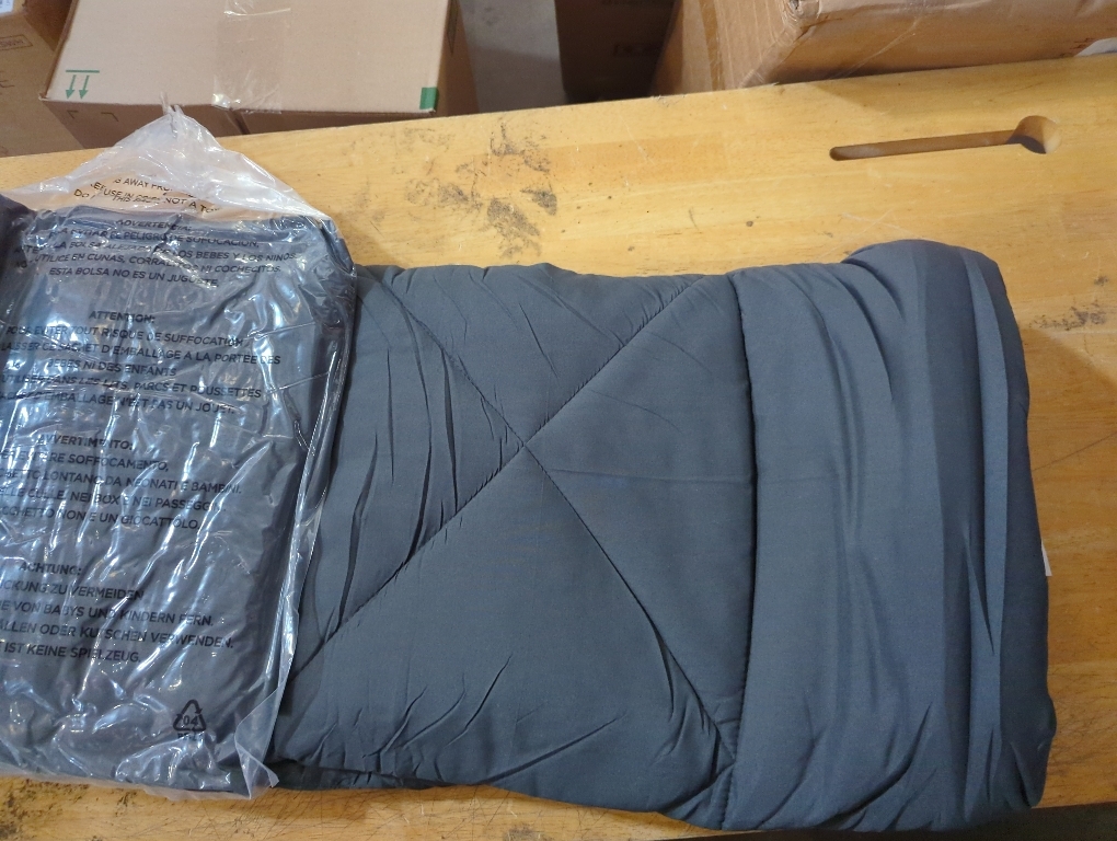 CozyLux Twin XL Comforter Set Dark Grey - 5 Pieces Twin Extra Long Bed in a Bag for College Dorm, All Season Bedding Set for Girls and Boys, Soft Bed Set with Comforter, Sheets, Pillowcase & Sham