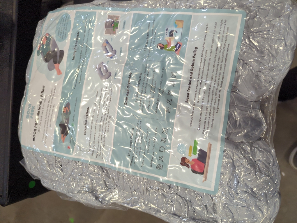 MOON PARK Pregnancy Pillows for Sleeping - U Shaped Full Body Maternity Pillow with Removable Cover - Support for Back, Legs, Belly, Hips - 57 Inch Pregnancy Pillow for Women - Light Grey