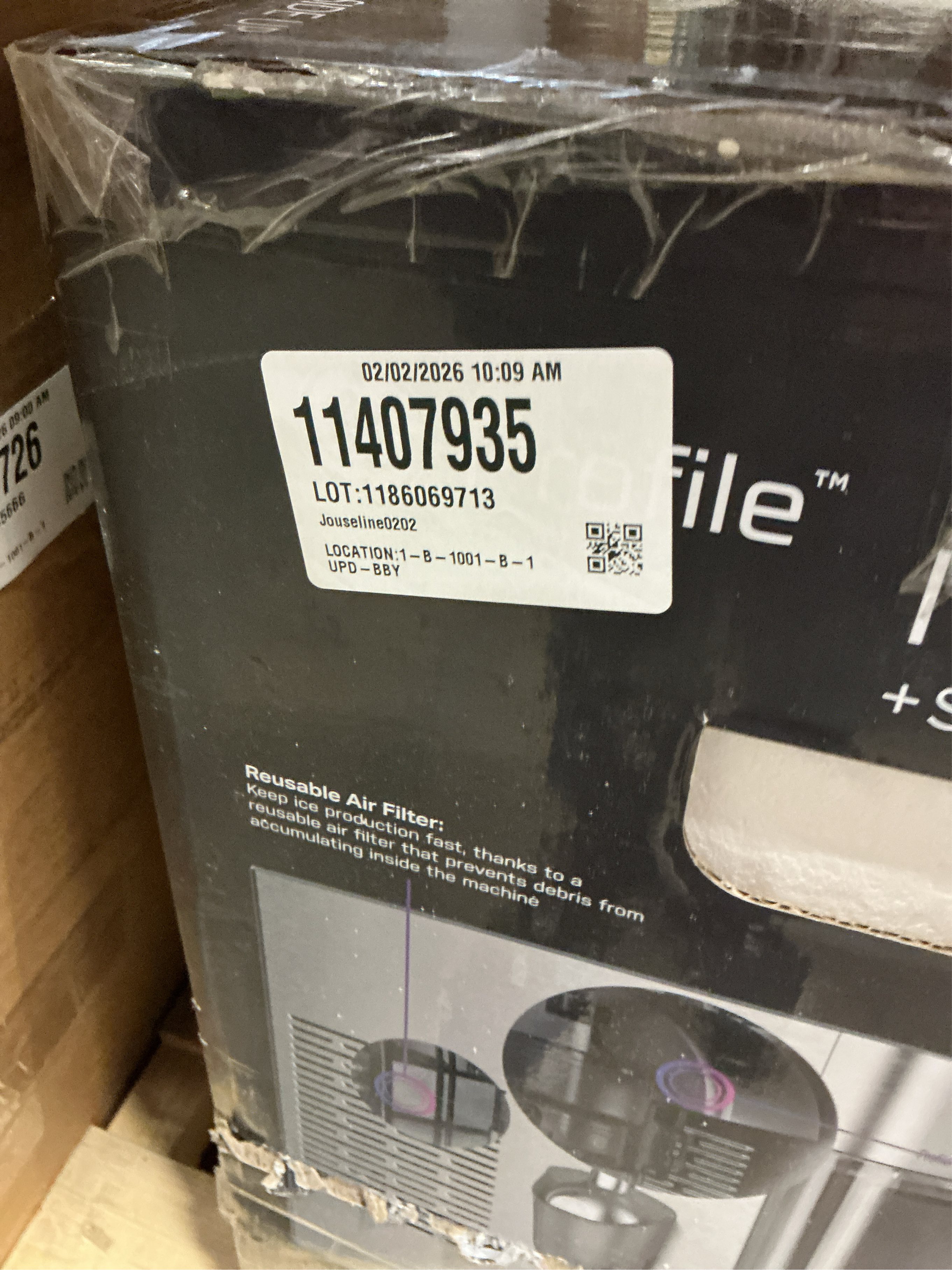 Used GE Appliances Opal 2.0 Ultra Nugget Ice Maker with Side Tank and Scale Inhibiting Filter Stainless Steel