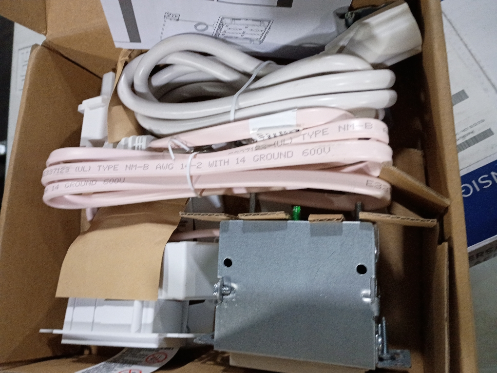 Sanus - In-Wall Power Kit for TV Media In-Wall Box - White