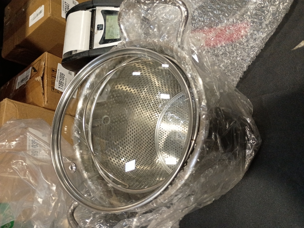 Navaris Asparagus Pot - Stainless Steel Asparagus Vegetable Steamer Spaghetti Pasta Stovetop Cooker with Removable Basket and Lid - BPA Free - 4.1 Qt