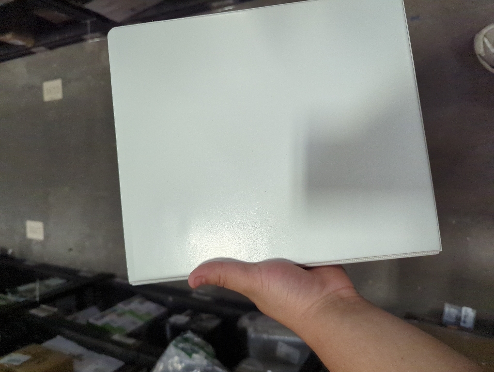 Amazon Basics 3-Ring Binder,  with Pockets for Organization, White,