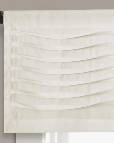 Lush Decor Cream Wave Texture Valance
