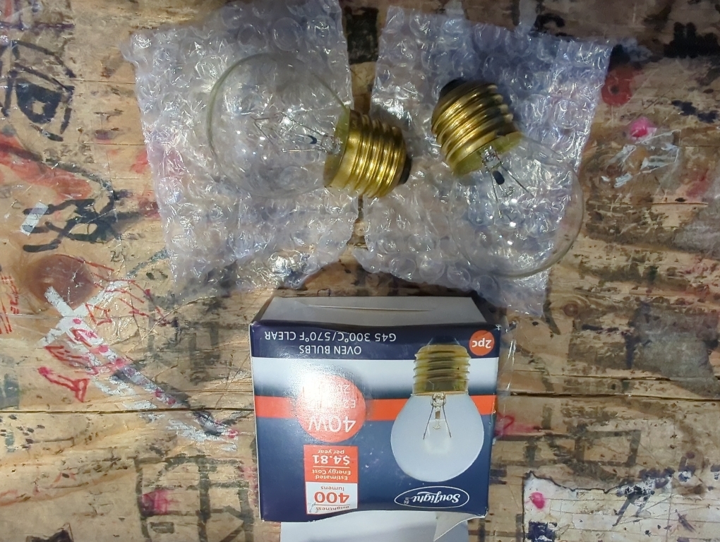 Oven Light Bulb – 40 Watt Appliance Replacement Bulbs for Oven, Stove, Refrigerator, Microwave. Incandescent - High Temp G45 E26/E27 Socket -Warm White - 400 Lumens - Clear.2 Pack