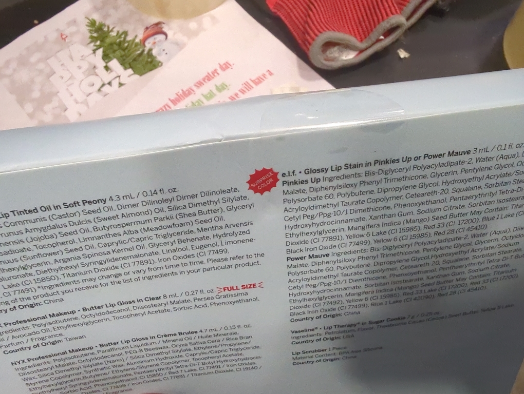 Set of 6 pc Festive Lipcare Lip Discovery Set - 6pc