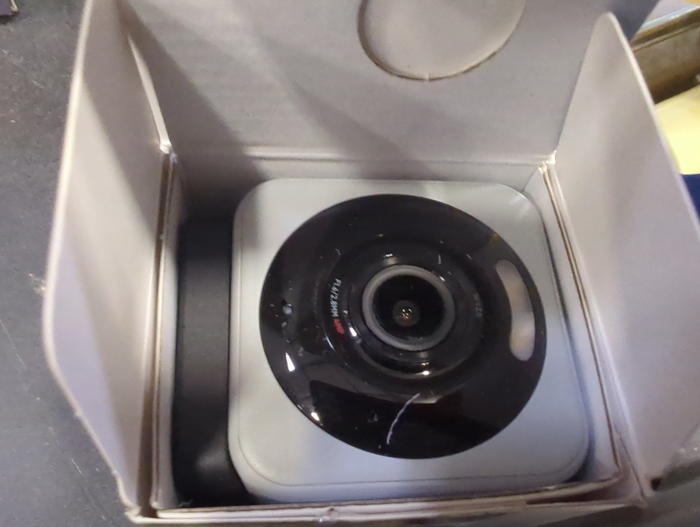 Color Grey Wyze Cam V4 Plug-in Indoor and Outdoor Smart-Enabled Security Camera