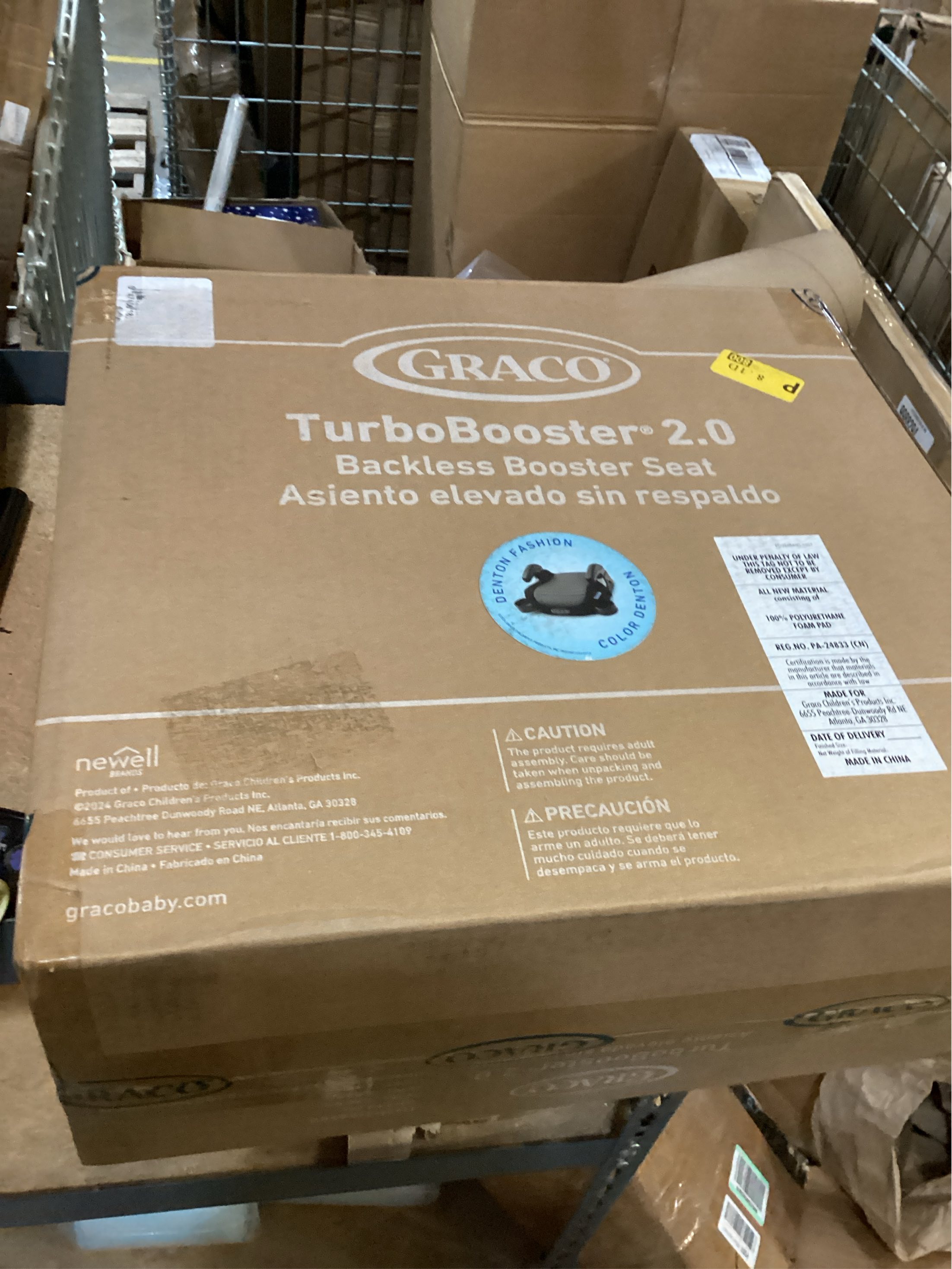 Graco TurboBooster 2.0 Backless Booster Car Seat, Denton