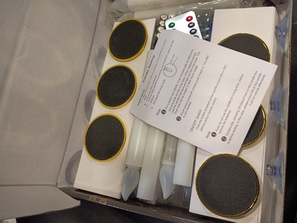 Rechargeable Flameless Taper Candles with Charging Station 6Pcs Real Wax Battery Taper Candles with Remote Timer Led Candlesticks Flickering Realistic for Christmas Home Wedding Decor Ivory