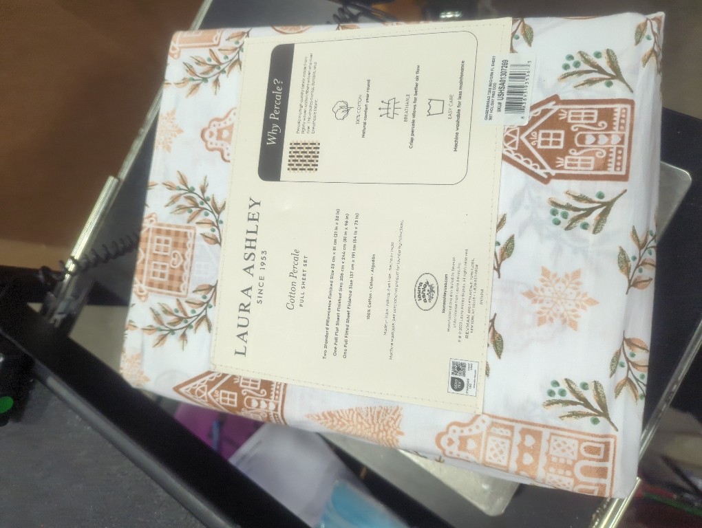 Laura Ashley Cotton Percale Full Sheet Set