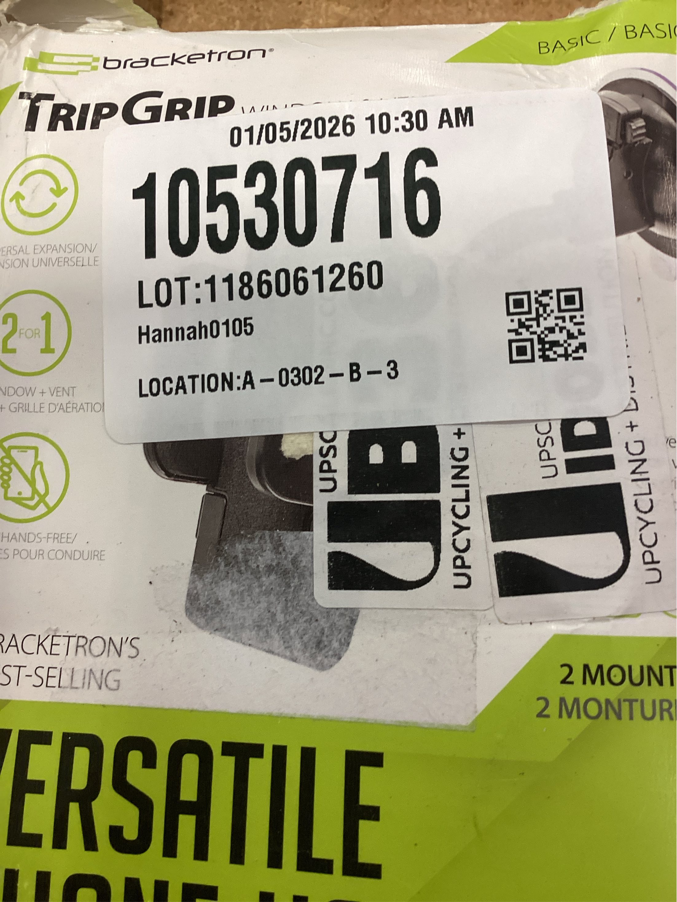 Bracketron TripGrip Window & Vent Mount - Black