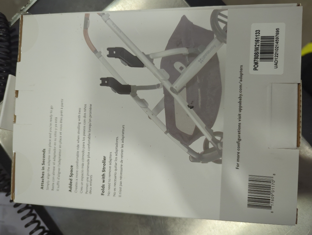 UPPAbaby Upper Adapter for Vista, Vista V2, and Vista V3 Strollers/ Compatible with Bassinet, Toddler Seat, Aria, Mesa V2, or Mesa Max Infant Car Seats / Quick   Secure Attachment / 1 Set