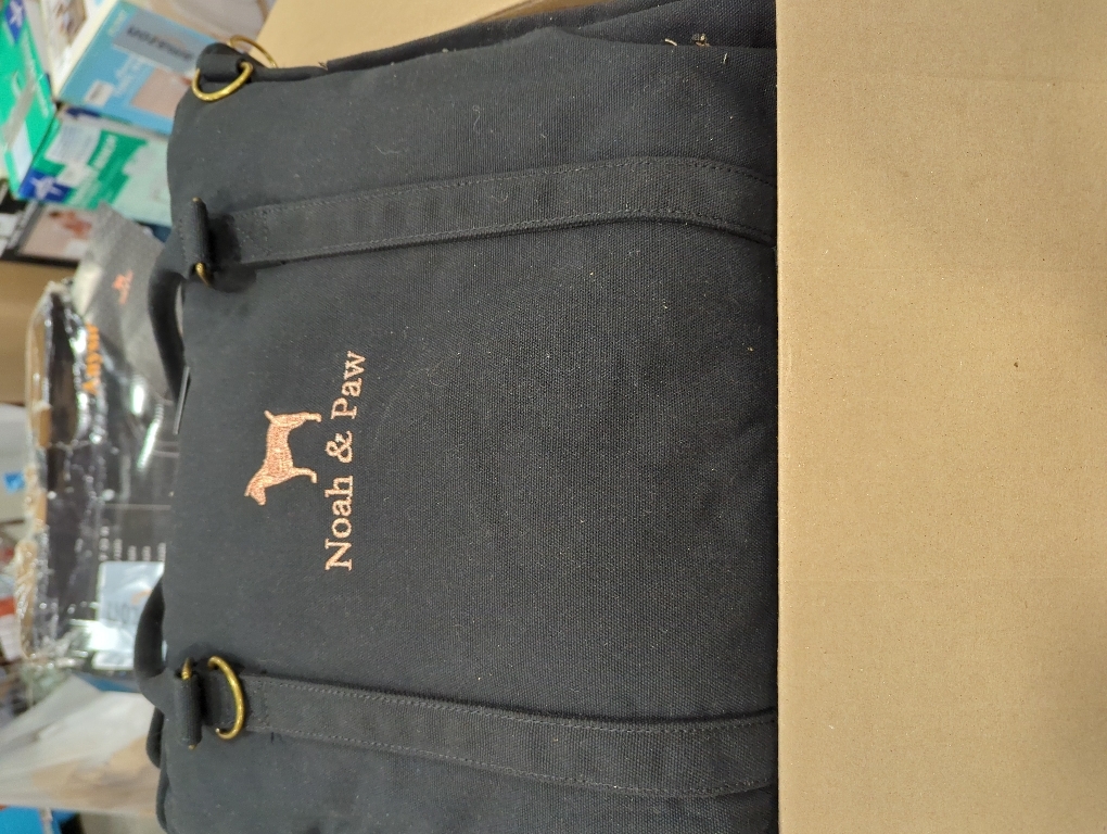 Noah & Paw Dog Car Seat Carrier, Small Dog Car Seat for Small Medium Pets with Harness Clip, 4X Safety Feature, Booster Travel Bed, Waterproof Washable, Orthopedic Foam Filling, Canvas Collection