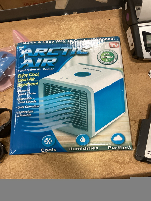 Arctic Air Pure Chill Evaporative Air Cooler By Ontel - Powerful 3-Speed Personal Space Cooler, Quiet, Lightweight And Portable For Bedroom, Office, Living Room & More