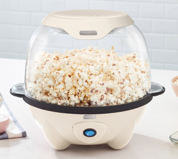 DASH SmartStore Deluxe Stirring Popcorn Maker Hot Oil Electric Popcorn Machine