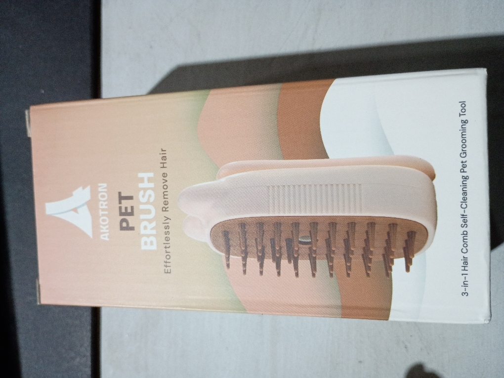 Cat Steam Brush - 2024 New Rechargeable 3-in-1 Hair Comb Self-Cleaning Pet Grooming Tool for Long and Short Hair Cats and Dogs, with Steamy Massage Shedding Relief, Beige