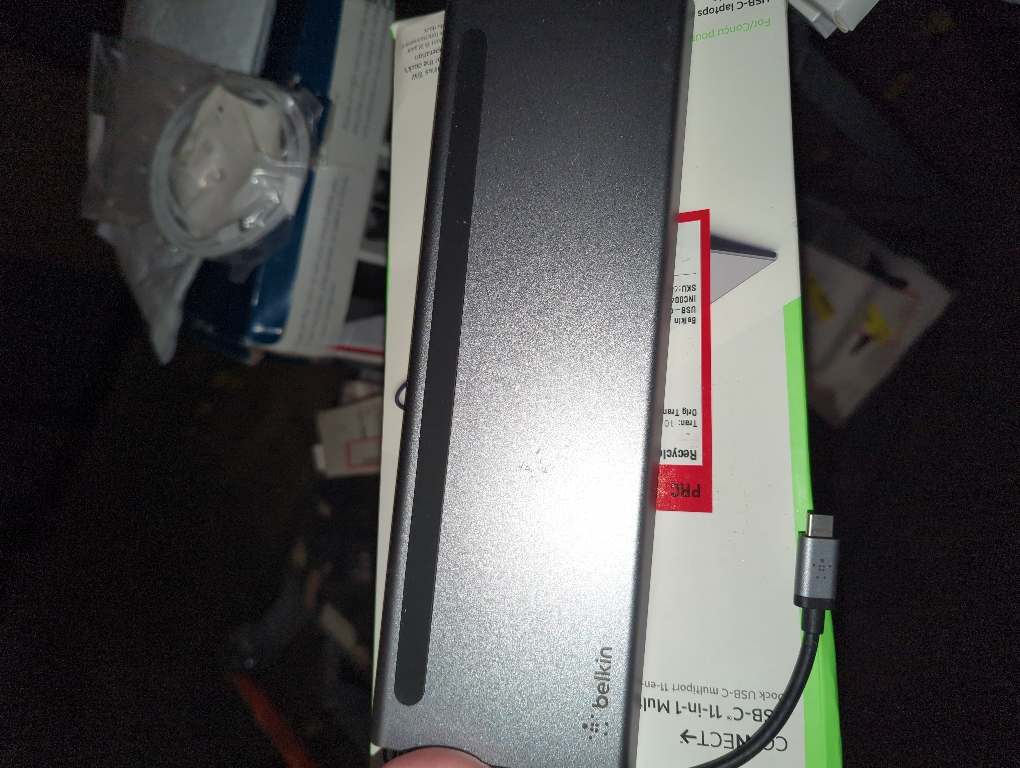 Belkin USB C Hub, 11-in-1 Multi-Port Laptop Dock with 4K HDMI, DP, VGA, USB C Docking Station with 100W Power Delivery, USB A, Gigabit Ethernet, SD, MicroSD, 3.5mm Port For MacBook Pro, Air and More