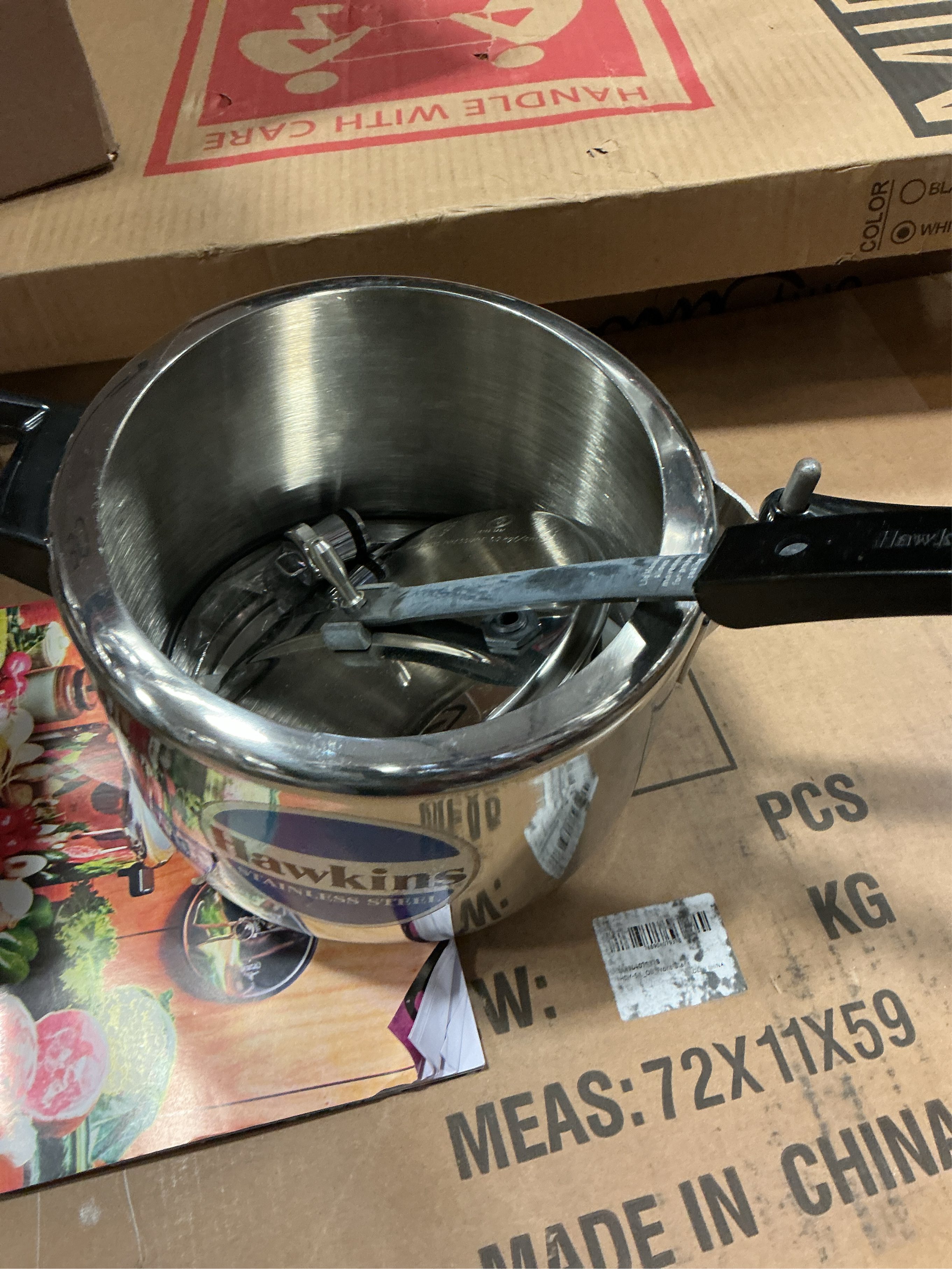 Hawkins Stainless Steel Induction Compatible 5 Liter Pressure Cooker - Silver - No Size