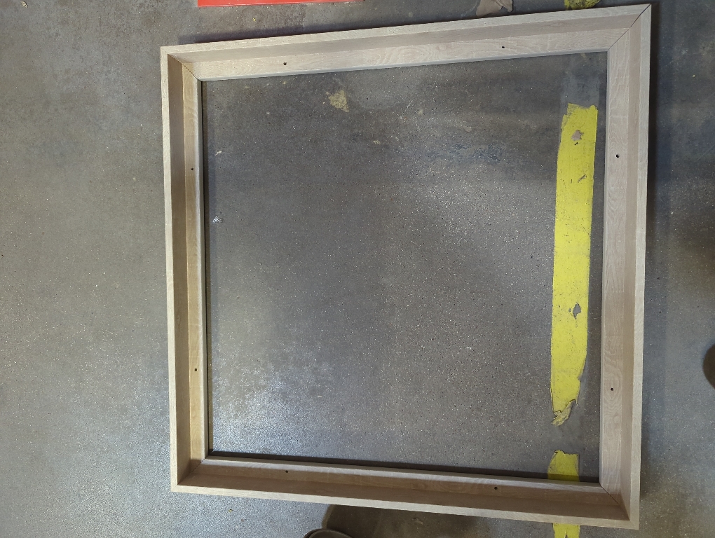 PIXY CANVAS Floater Frame 24x24 for 1.5 inch Deep Canvas Paintings/Canvas Prints/Wood Canvas Panels/Wall Art/Wall Decor/Home Decor/Artwork (Nordic White Oak, 24 x 24 inch, Square)