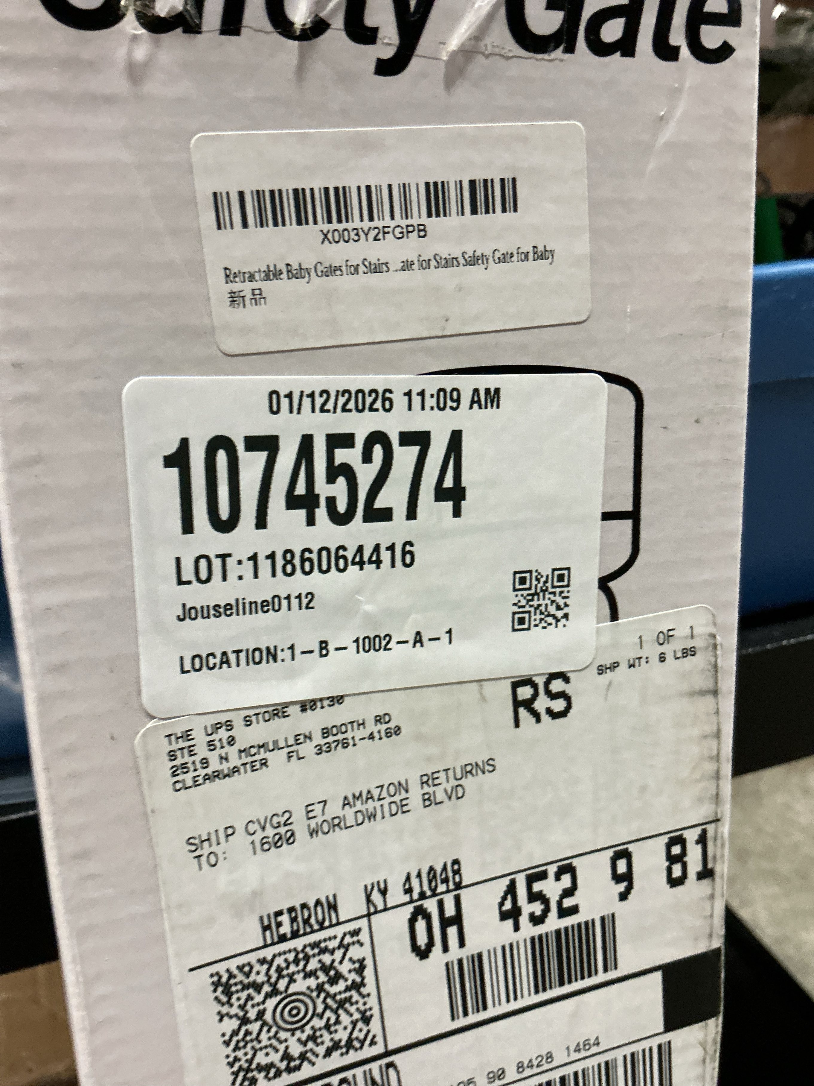 Reinforced Bottom Retractable Child Gate for Stairs Prevents Bottom Drilling Through Baby and Dog 80 Inch Extra Wide Retractable Toddler Gates for Stairs Mesh Baby Gate Retractable Gate for Dogs