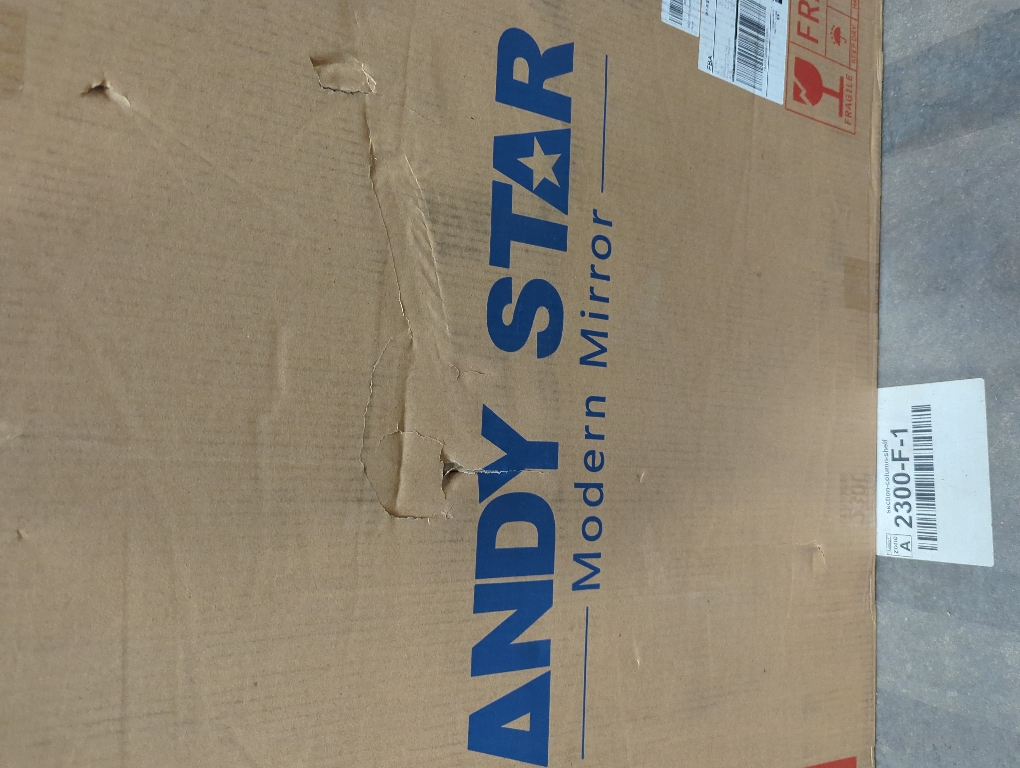 ANDY STAR Black Bathroom Mirror, 22x30 Inch Asymmetrical Mirror, Irregular Wall Mirror in Stainless Steel Metal Frame, Modern Scalloped Mirrors Ideal for Bathroom, Bedroom (Horizontal/Vertical)